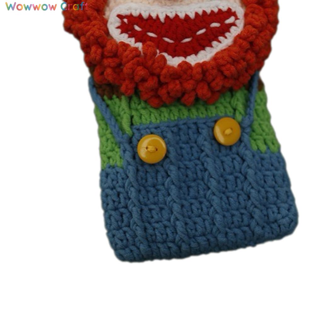 Mini Bags,Handmade Crochet Bags,Clown Hand Crocheted Phone Bag - Hand Crocheted Mini Bag